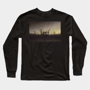 The Abbey in the Oakwood - Caspar David Friedrich Long Sleeve T-Shirt